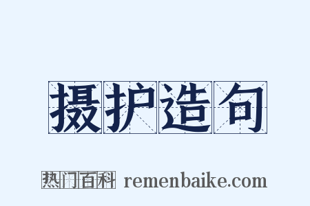 摄护造句是什么意思的图片